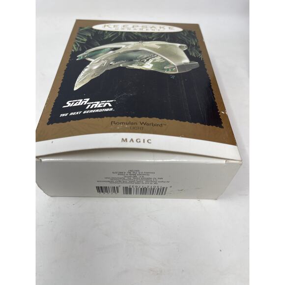 HALLMARK’S Star Trek Romulan Warbird Light Ornament Magic 1995 VINTAGE Keepsake - Picture 4 of 7